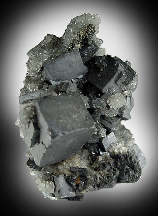 Galena with Quartz from Buick Mine, Bixby, Viburnum Trend, Iron County, Missouri