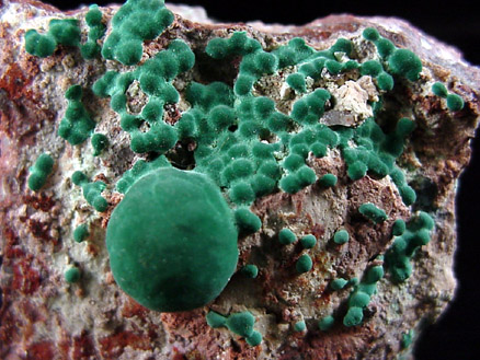 Malachite from Northwest Extension, Morenci Mine, Clifton District, Greenlee County, Arizona