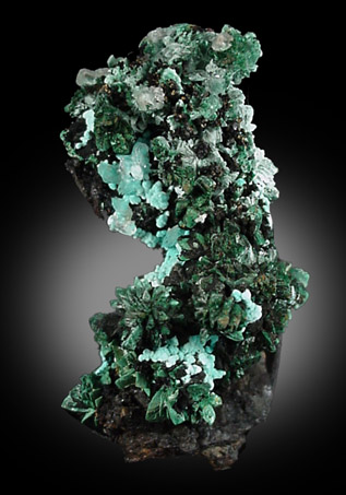 Malachite and Azurite from Omega Mine, Pima County, Arizona