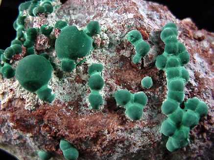 Malachite from Northwest Extension, Morenci Mine, Clifton District, Greenlee County, Arizona