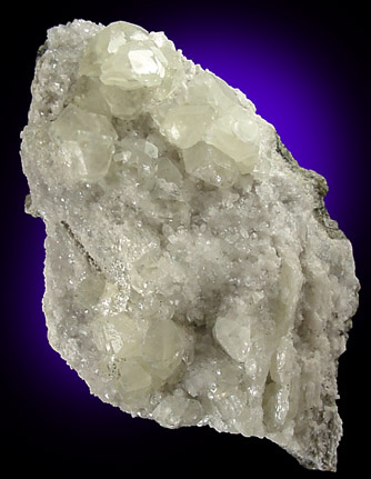 Datolite on Quartz from Millington Quarry, Bernards Township, Somerset County, New Jersey