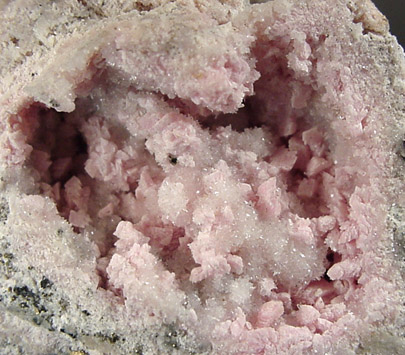 Rhodochrosite, Pyrite, Quartz from Huaron, Peru