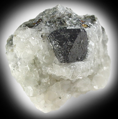 Magnetite, Chalcopyrite, Calcite from Laurel Hill (Snake Hill) Quarry, Secaucus, Hudson County, New Jersey