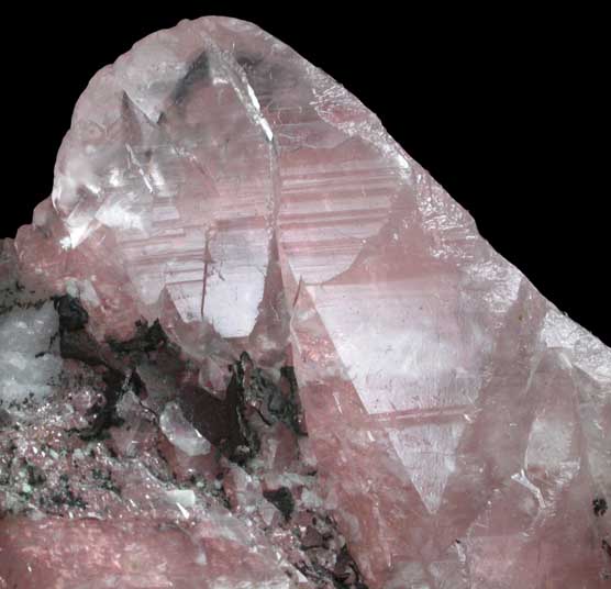 Copper in Calcite from Quincy Mine, Hancock, Keweenaw Peninsula Copper District, Houghton County, Michigan