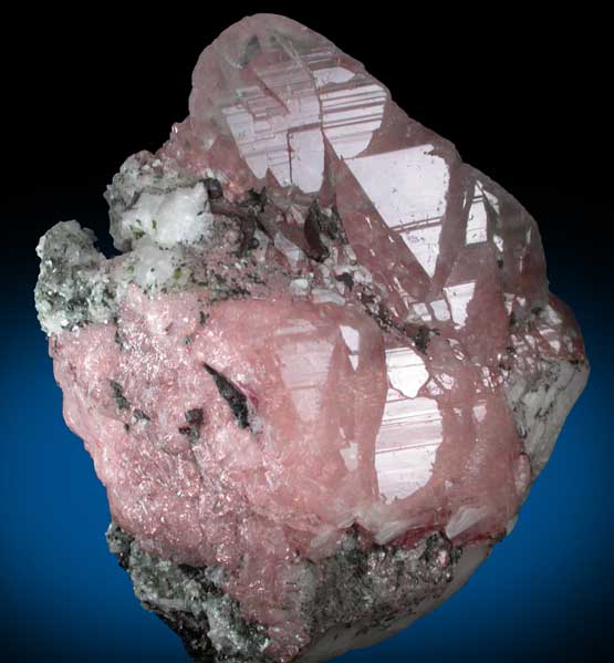 Copper in Calcite from Quincy Mine, Hancock, Keweenaw Peninsula Copper District, Houghton County, Michigan