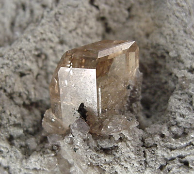 Topaz with Hematite inclusions on Rhyolite from Thomas Range, Juab County, Utah
