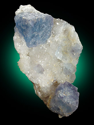 Fluorite on Quartz from Mex-Tex Mine, Hansonburg District, 8.5 km south of Bingham, Socorro County, New Mexico