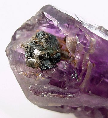 Quartz var. Amethyst with Hematite from Zillerthal, Tyrol, Austria