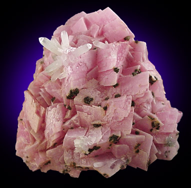 Rhodochrosite, Quartz, Chalcopyrite from Emma Mine, Butte Mining District, Summit Valley, Silver Bow County, Montana