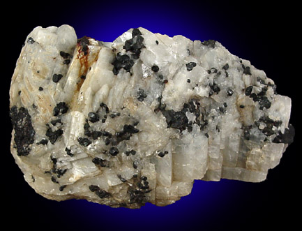 Magnetite on Calcite from Bradley Iron Mine, Bear Mountain, Orange County, New York