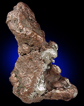 Silver and Copper var. Halfbreed from Keweenaw Peninsula, Lake Superior, Michigan
