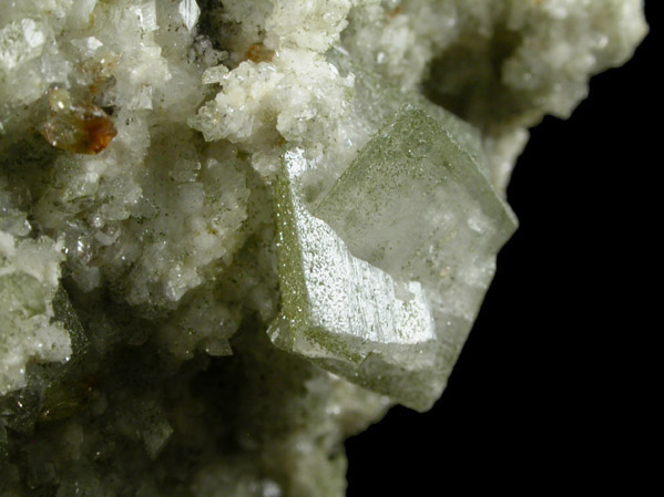 Titanite var. Sphene, Quartz, Orthoclase var. Adularia from Tujetsch (Tavetsch), Grischun (Graubnden), Switzerland