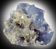 Calcite on Fluorite from Cave-in-Rock District, Hardin County, Illinois