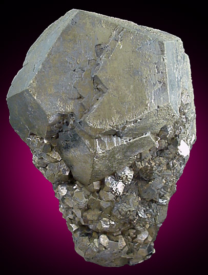 Pyrite with Chalcocite surface coating. from Rico Argentine Mine, Rico, Colorado