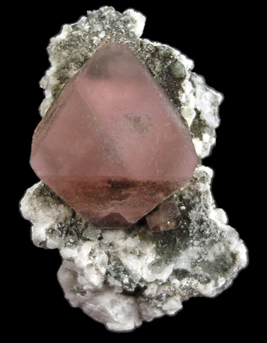 Fluorite on Quartz, Albite from North face of Les Droites, near Chamonix, Dept. de Haute-Savoire, France