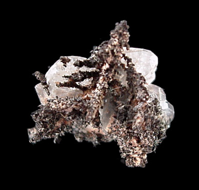 Copper included in Cerussite from Tsumeb Mine, Otavi-Bergland District, Oshikoto, Namibia