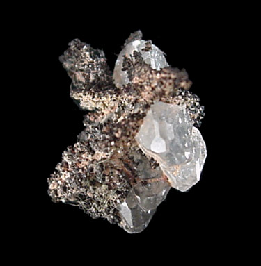 Copper included in Cerussite from Tsumeb Mine, Otavi-Bergland District, Oshikoto, Namibia