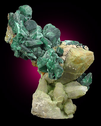 Malachite pseudomorph after Azurite from Tsumeb Mine, Otavi-Bergland District, Oshikoto, Namibia