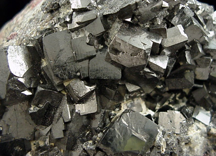 Magnetite, rare cubic crystals from 2500' level, ZCA Mine #4, Balmat, St. Lawrence County, New York