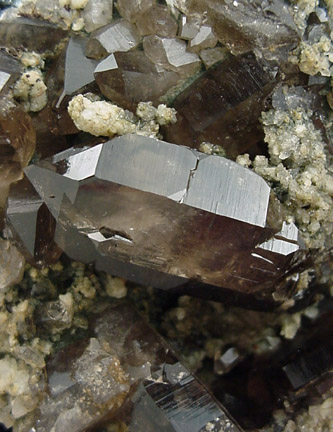 Quartz var. Smoky from Fellital, Kanton Uri, Switzerland