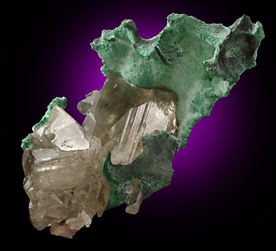 Cerussite and Malachite from Tsumeb Mine, Otavi-Bergland District, Oshikoto, Namibia