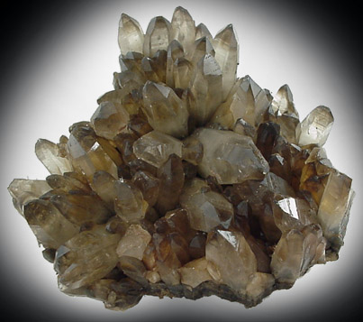 Quartz var. Smoky from Mont Blanc Alps, near French border, Switzerland