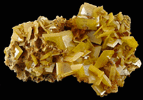 Wulfenite on Dolomite from Ourd Mekta Mine, Touissit, Oujda, Morocco