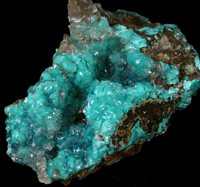 Aurichalcite and Calcite from Mina Ojuela, Mapimi, Durango, Mexico