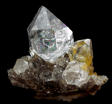 Quartz var. Herkimer Diamond from Hasting's, Fonda, Montgomery County, New York