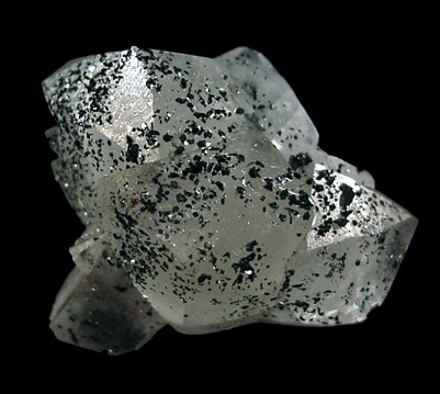 Hematite on Calcite from ZCA Pierrepont Mine, Pierrepont, St. Lawrence County, New York