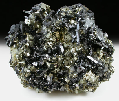 Enargite, Pyrite, Quartz from East Colusa Mine, Butte Mining District, Summit Valley, Silver Bow County, Montana