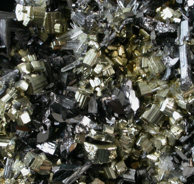 Enargite, Pyrite, Quartz from East Colusa Mine, Butte Mining District, Summit Valley, Silver Bow County, Montana