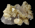 Barite on Fluorite from Rock Candy Mine, Grand Forks, British Columbia, Canada