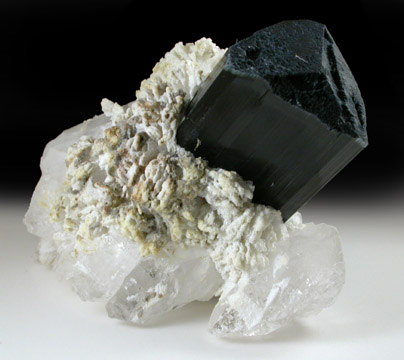 Schorl Tourmaline in Albite from Pec, Nuristan, Kunar, Afghanistan