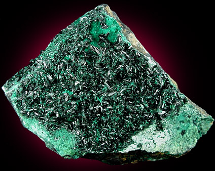 Atacamite with Pseudomalachite from La Farola Mine, Cerro Pintada, Copiapo, Atacama Desert, Chile (Type Locality for Atacamite)