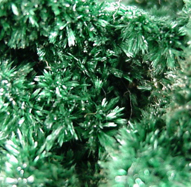 Malachite over pseudomorphs after Azurite from Kolwezi Mining District, 240 km WNW of  Lubumbashi, Katanga Copperbelt, Lualaba Province, Democratic Republic of the Congo