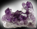 Quartz var. Amethyst with Calcite from Guanajuato Silver Mining District, Guanajuato, Mexico