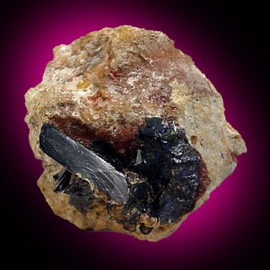 Azurite from Touissit Mine, 21 km SSE of Oujda, Jerada Province, Oriental, Morocco