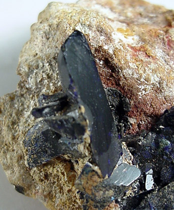 Azurite from Touissit Mine, 21 km SSE of Oujda, Jerada Province, Oriental, Morocco