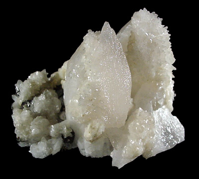 Calcite on Quartz from Cavnic Mine (Kapnikbanya), Maramures, Romania