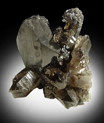 Ferberite and Quartz from Kara Oba (Dzhambul), Betpakdala Desert, Karaganda Oblast', Kazakhstan