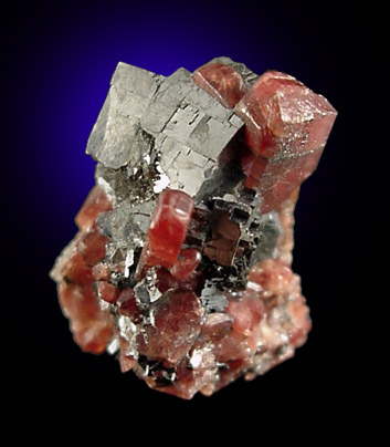Rhodonite with Galena from Broken Hill, New South Wales, Australia