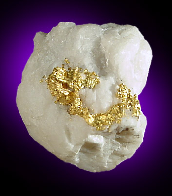 Gold in Quartz from Bendigo, Victoria, Australia