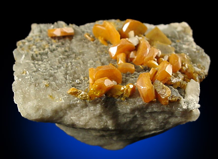 Wulfenite from Bleiberg, Carinthia, Austria (Type Locality for Wulfenite)