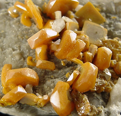 Wulfenite from Bleiberg, Carinthia, Austria (Type Locality for Wulfenite)