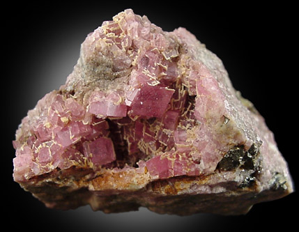 Rhodochrosite and Pyrite from Emma Mine, Butte, Silver Bow County, Montana