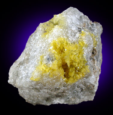 Colemanite with Orpiment from Boron, Kern County, California