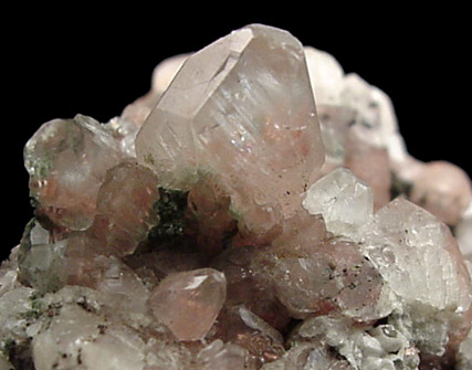 Copper in Calcite from near Hancock, Houghton County, Michigan