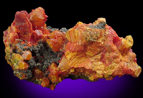 Realgar on Orpiment from Getchell Mine, Humboldt County, Nevada