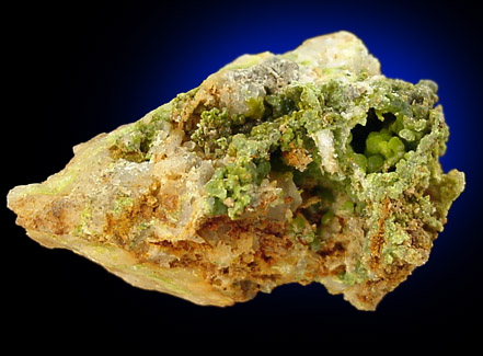 Pyromorphite from Wheatley Mine, Phoenixville, Pennsylvania